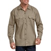 image:imageDickies Mens Flex Relaxed Fit Long Sleeve Work ShirtDesert Sand