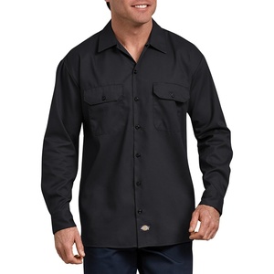 image:imageDickies Mens Flex Relaxed Fit Long Sleeve Work ShirtBlack