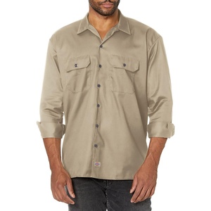 image:imageDickies Mens Long Sleeve Work Shirt  PDesert Sand V1