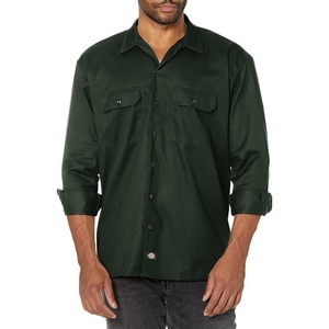 image:imageDickies Mens Long Sleeve Work Shirt  PHunter Green V1