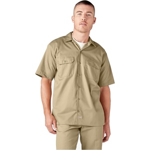 image:imageDickies Mens Short Sleeve Work Shirt  Durable Twill Button Down Shirts for Men Lightweight Uniform for Daily WearMushroom V1
