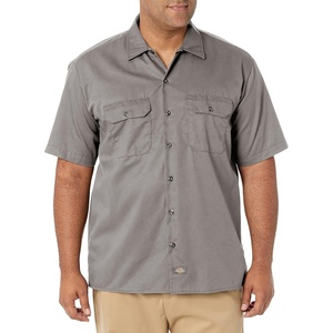 image:imageDickies Mens Short Sleeve Work Shirt  Durable Twill Button Down Shirts for Men Lightweight Uniform for Daily WearSilver V1